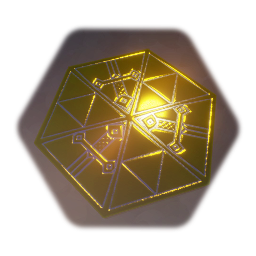 Hyrulian Hex Tile - Gold