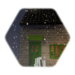 The Nightmare before Christmas street house