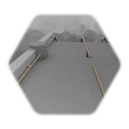 Modern metro walkway