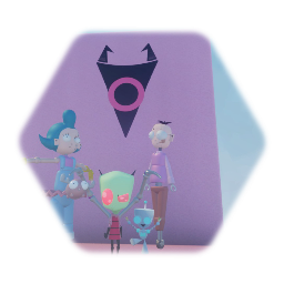 Zim and Gir and mini moose