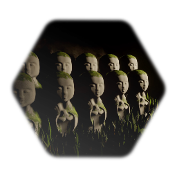 JîŻÕ Stone Figure (mossy)