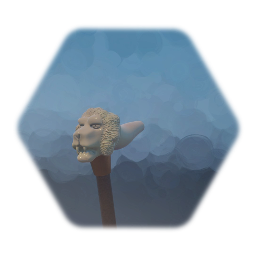 Ivory topped walking cane