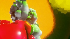 Chibi Red_dynamiter and Heisei Godzilla chibi