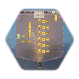 6-Way Hexagonal Joystick Splitter