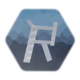 Leter R (Shimer Cloth, None Moving, Uper Case)