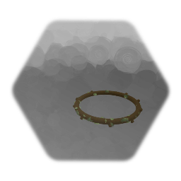 Ancient ring with foliage