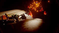 Doom guy Chilling on a Bench