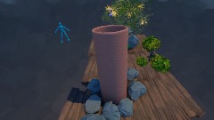 Man gets shot out "cannon" and "Crowd" enjoys it