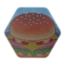 Pixel Art Simple Hamburger