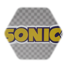 Sonic the hedgehog logo template