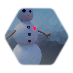 Snowman With A Heart