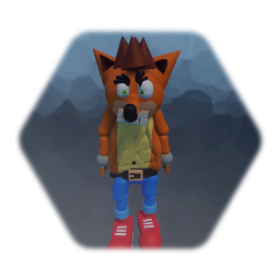 my awful Crash Bandicoot model