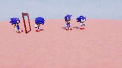 Sonic and the shifting mirrors test room