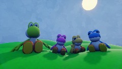 Yoshi and Baby Yoshies