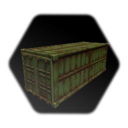 Container Green Rusty [ Fallout Remix]2 Door gap open