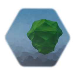glowing green gem - very simple crystal