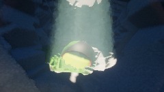 Strange robot In a Cave