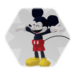 Low poly Mickey mouse