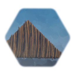 Triangle wooden roof 001