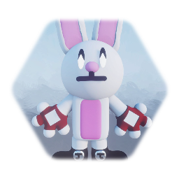 Jolly the rabbit realistic design