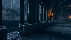 [Rainy] Hogwarts courtyard