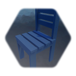 Basic Blue Chair With Screw