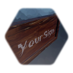 Wooden Sign (2-Sided)