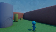 Random  blue dude 's Epic quest for pizza