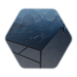 Mio black marble table