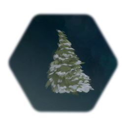 Snowy Pine Tree