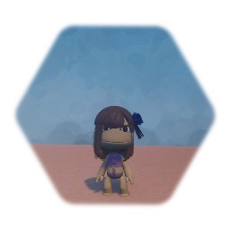 Sackgirl in swimsuit