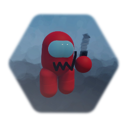 Red imposter whit mouth (no playable)
