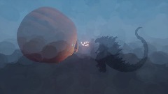 Meatball man vs Godzilla