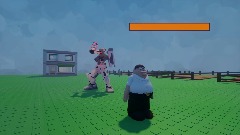 Peter fights a robot (added boss music)