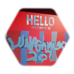 HELLO MY NAME IS LUNAGALAXY207 | STICKER