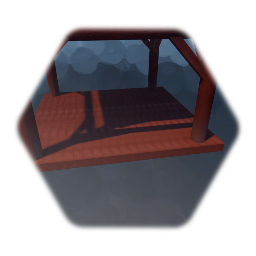 Japanese wood festival stage