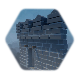 Stone Wall Battlement 01