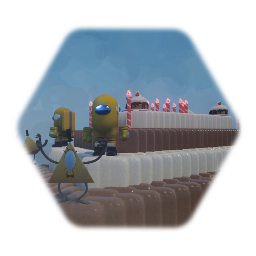 A average bucket zombie cake