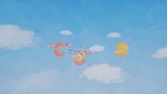 Mouse & Fruits in the Sky