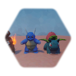 Pokémon - Charmeleon / Ivysaur / Wartortle