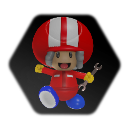 Toad (Pit Crew) - Mario Kart
