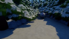 Fnaf world snow map wif toy bonnie and foxy