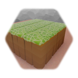 Animal Crossing Style Cliff & Grass