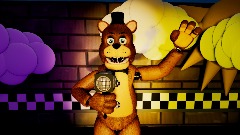 Stylized Freddy Fazbear performance