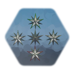 Christmas Tree Topper Star and Ornament