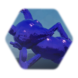 Estatua de mineral magico morado