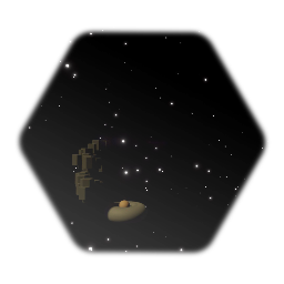 Saturn & moon & asteroids