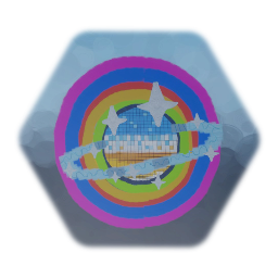 Rainbow Disco Ball Sticker