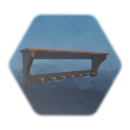 Coat Rack Wall Shelf