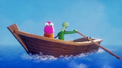 Green and Bo on a Rowboat but they drowned